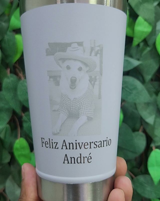 Copo Térmico 473ml personalizado a laser pela CJN